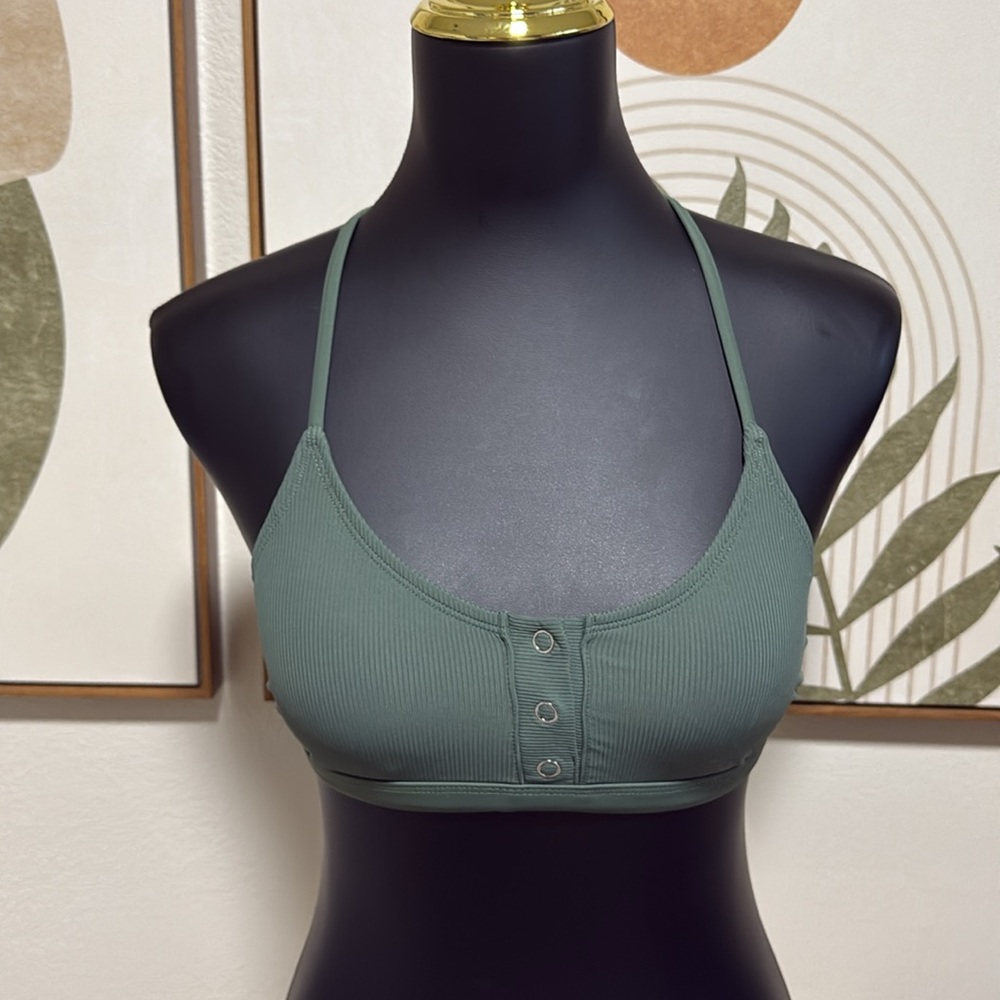 3/$10 Xhilaration Sage Green Swim Bralette with Straps